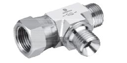 Тройники с накидной гайкой на входе/наружной резьбой на выходе и отводе