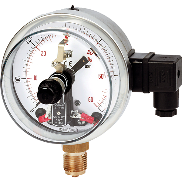 Манометры с электрическими контактами MN14/10 DN100-150