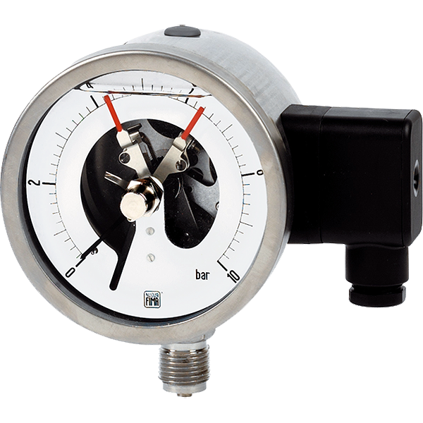 Манометры с электрическими контактами MCE18 DN100