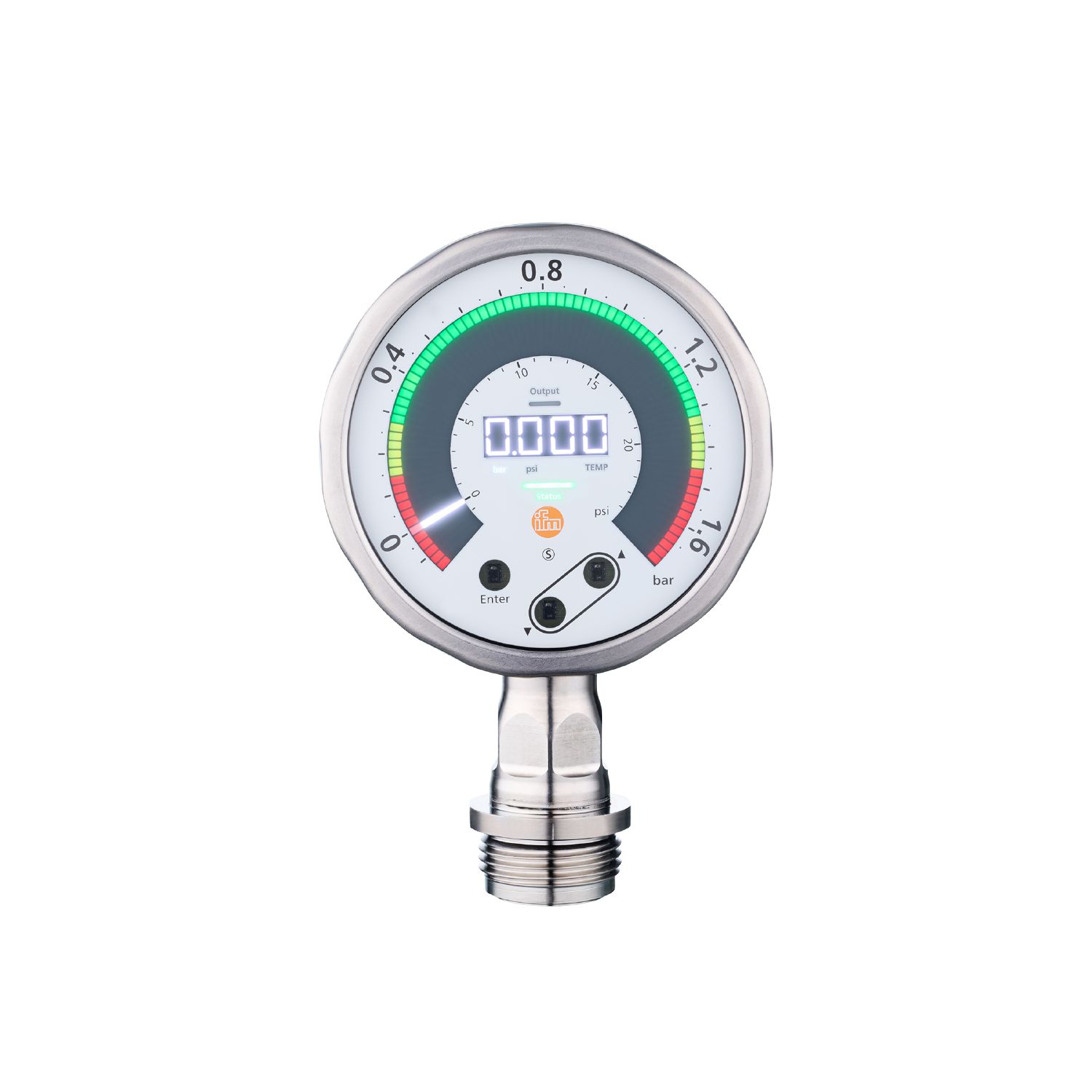 Датчик давления с плоской мембраной с дисплеем PG1717 IFM