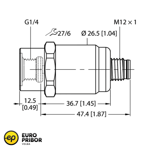 Датчик давления TURCK PT25R-1001-I2-H1143/X