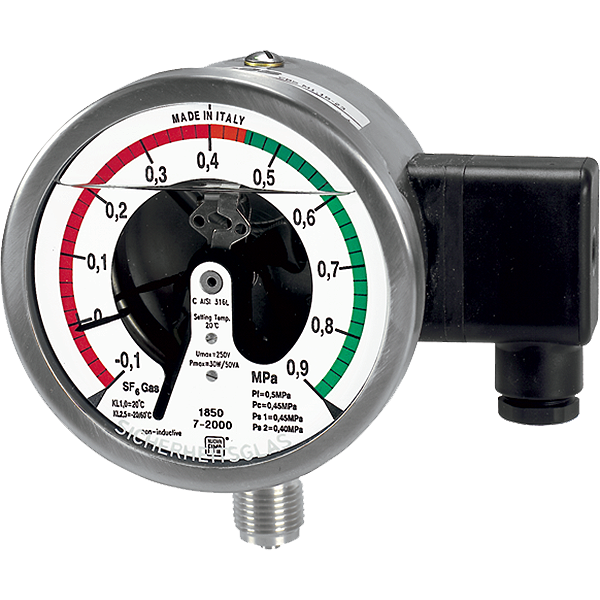 Манометры для контроля газа MCE10-18/SF6 DS 4" (100 мм)