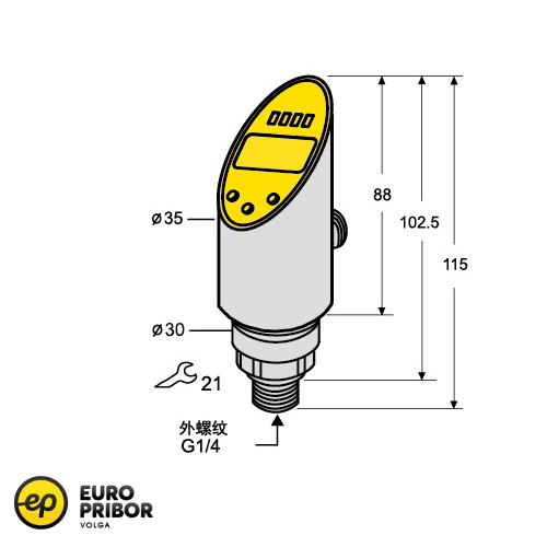 Датчик давления Sentinel SEBM-1/4GA-APN8D-SC