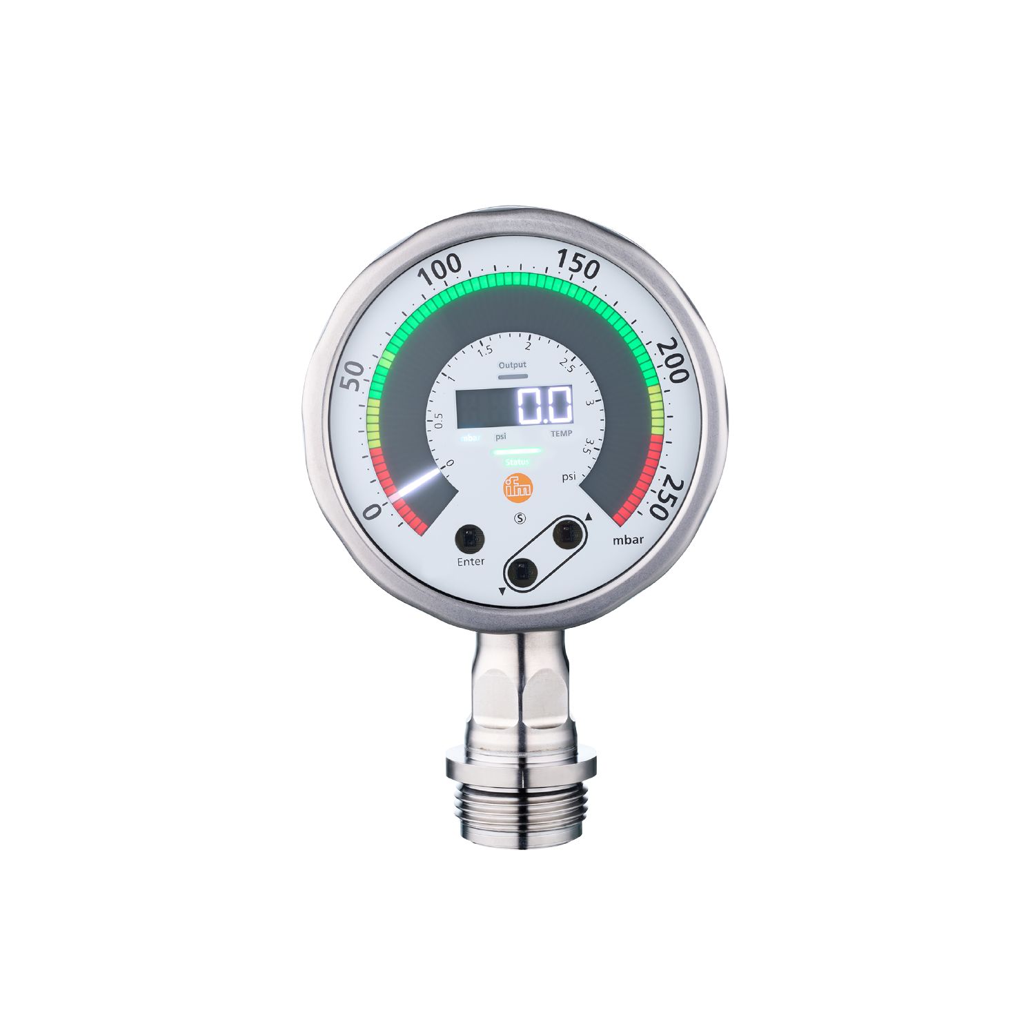 Датчик давления с плоской мембраной с дисплеем PG1708 IFM
