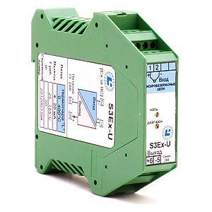 Барьер искрозащиты  - двухпроводной преобразователь напряжения (температуры) Labor Aster тип S3Ex-U