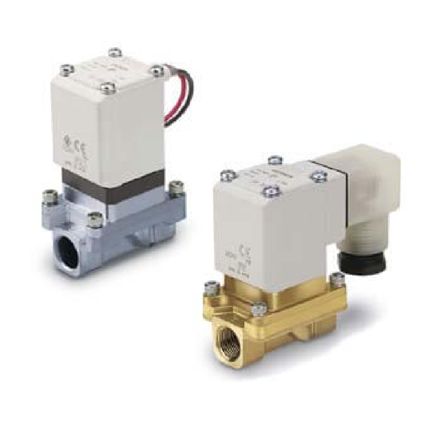 2, 2-линейный клапан с пилотным электромагнитным управлением для воды SMC VXZ2