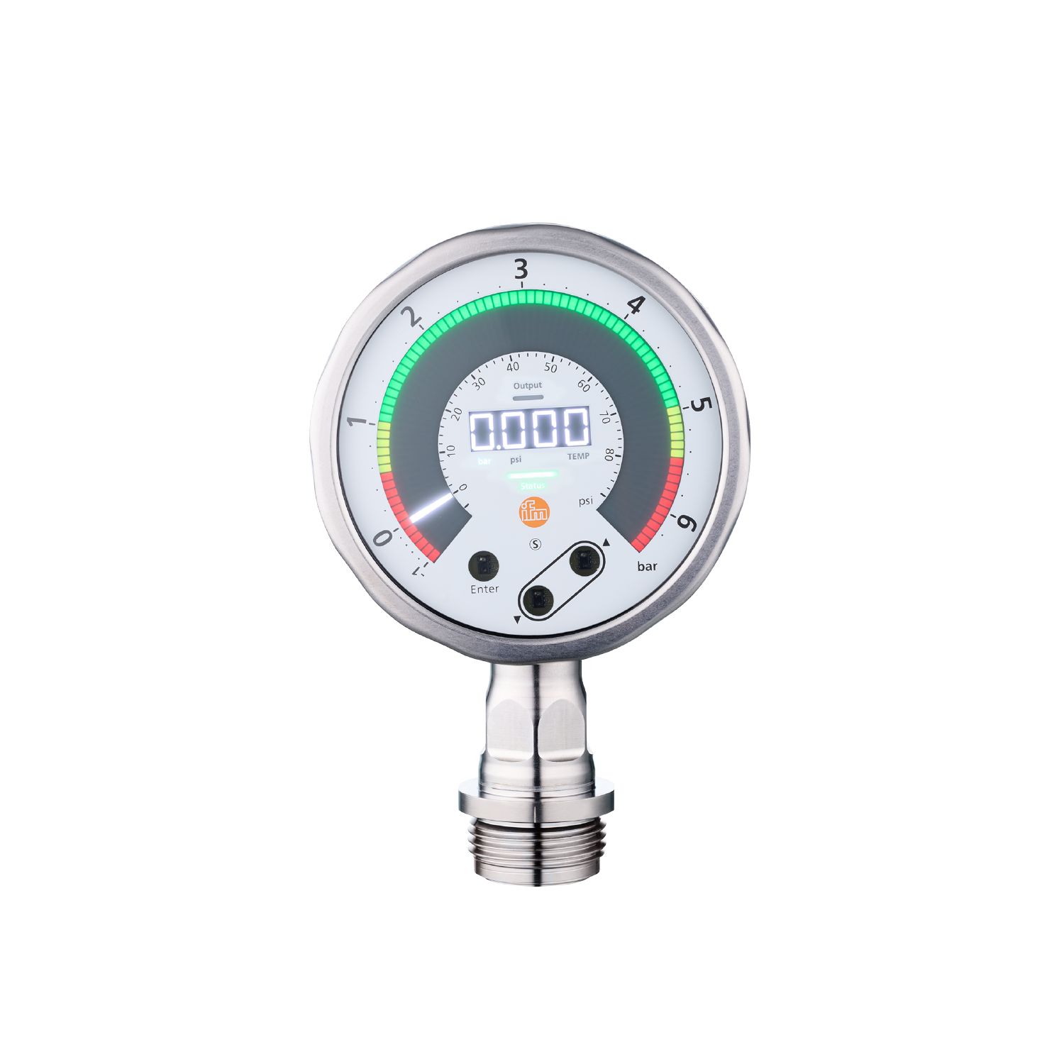 Датчик давления с плоской мембраной с дисплеем PG1715 IFM