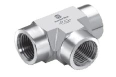 Тройники с внутренней резьбой. Резьба ISO цилиндрическая