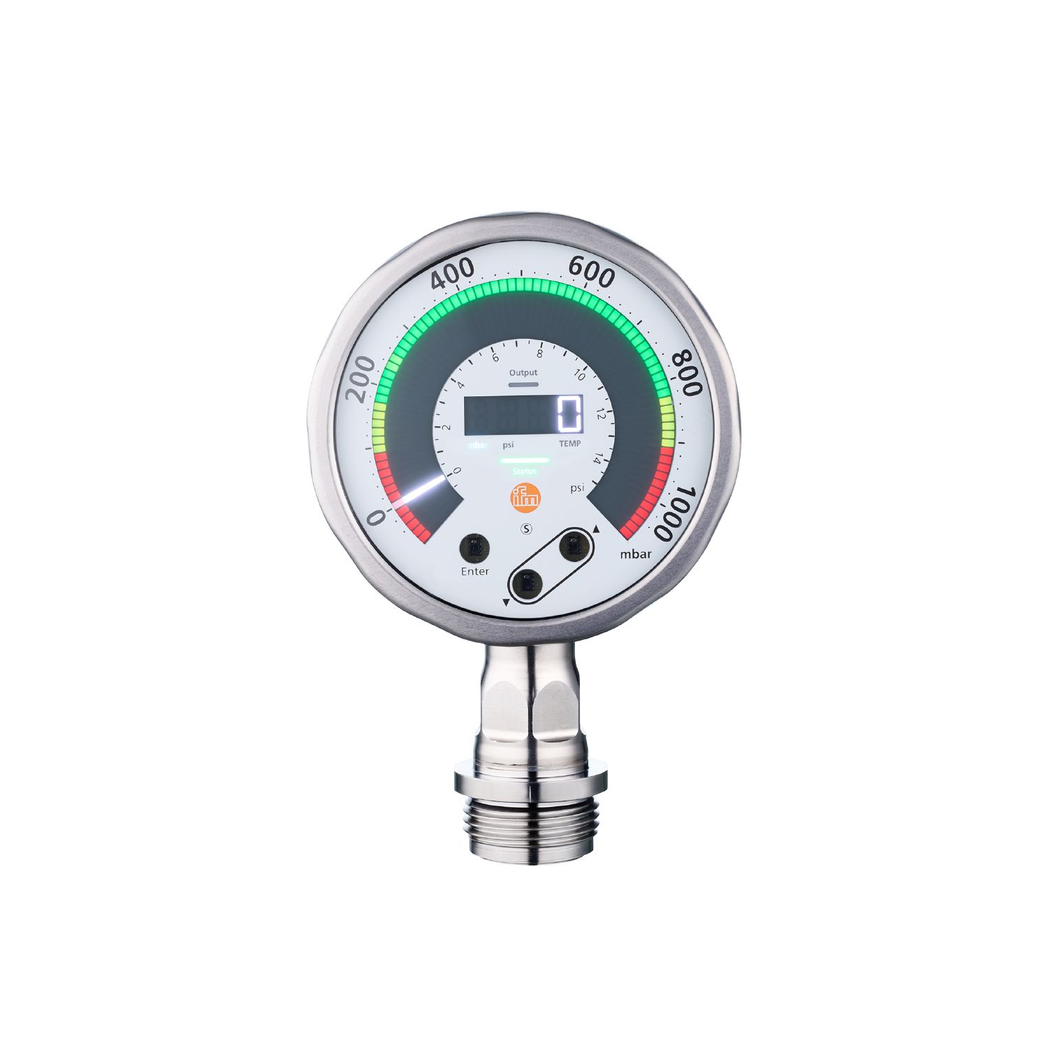 Датчик давления с плоской мембраной с дисплеем PG1707 IFM