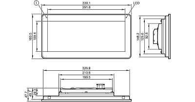 Программируемый графический дисплей для управления мобильными машинами CR1202 IFM, фото 2