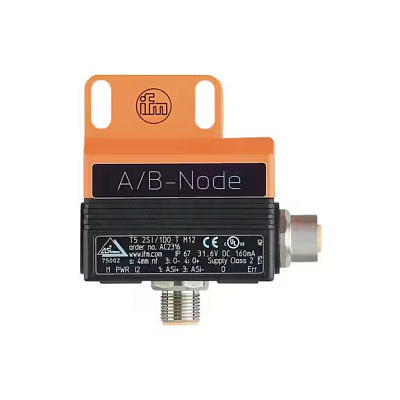 Сдвоенный датчик AS-Interface для пневматических четвертьоборотных приводов IFM AC2316