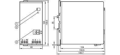 Импульсный источник питания 24 В постоянного тока DN4014 IFM, фото 2