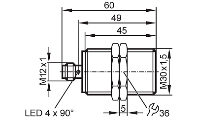 Индуктивный датчик IIP200 IFM, фото 2
