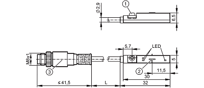 Датчик положения цилиндра с интерфейсом IO-Link MK5907 IFM, фото 2