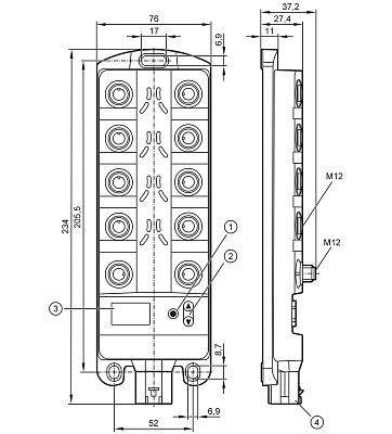 Модуль ввода/вывода для мобильных устройств CR2042 IFM, фото 2
