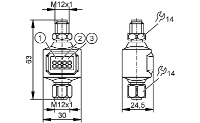 Монитор скорости IO-Link DP4122 IFM, фото 2