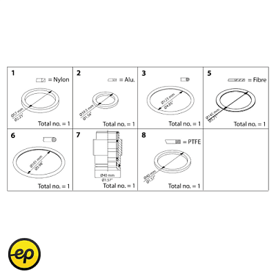 Запасные части и принадлежности для Клапанов Danfoss SVA125 148B6067