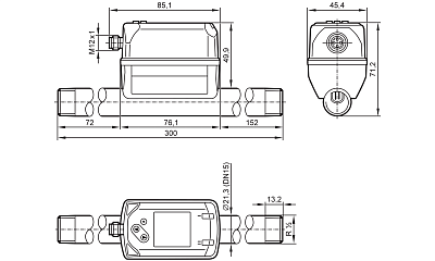 Счетчик расхода сжатого воздуха SD6500 IFM, фото 2