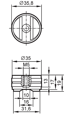 Магнитный кронштейн для датчиков вибрации E30491 IFM, фото 2