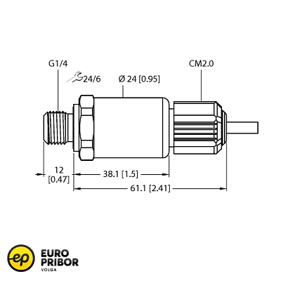 Датчик давления TURCK PT250R-2004-I2-CM2.0/O