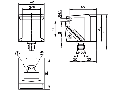 Оптический Датчик расстояния O1D109 IFM, фото 2