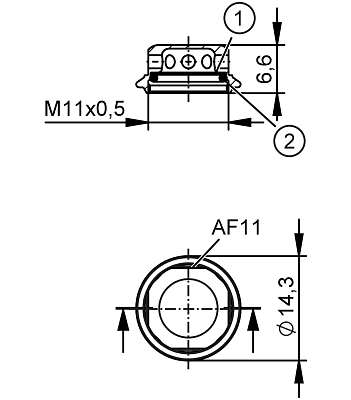 Защитный колпачок фильтра для датчиков давления E30483 IFM, фото 2