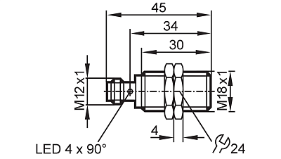 Индуктивный датчик IGS204 IFM, фото 2