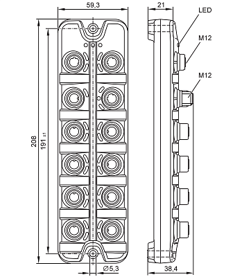 Модуль IO-Link с интерфейсом Profinet AL1306 IFM, фото 2