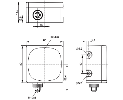 Радарный датчик расстояния R1D200 IFM, фото 2