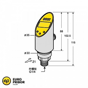 Датчик давления Sentinel SEC2-1/4GA-APN8D-SC