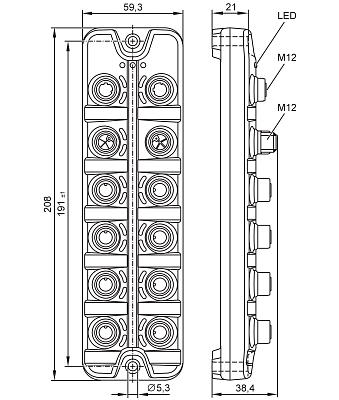 Модуль IO-Link с интерфейсом EtherCAT AL1433 IFM, фото 2
