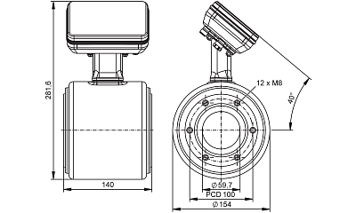 Магнитно-индуктивный расходомер SMF550 IFM, фото 2