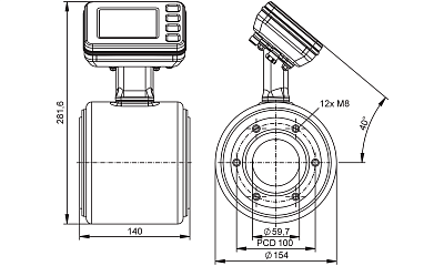 Магнитно-индуктивный расходомер SMF520 IFM, фото 2