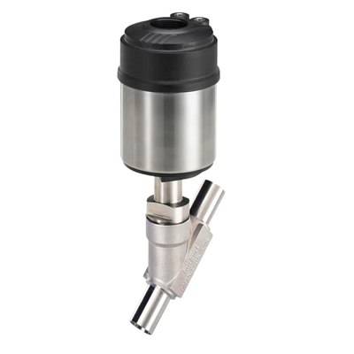 2-ходовой регулирующий клапан с наклонным седлом, пневматический Burkert, фото 1