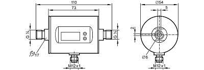 Магнитно-индуктивный расходомер SM4100 IFM, фото 2