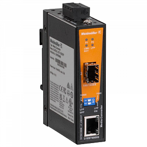 Медиаконвертер EcoLine Weidmuller IE-MC-EL-1GT-1GESFP