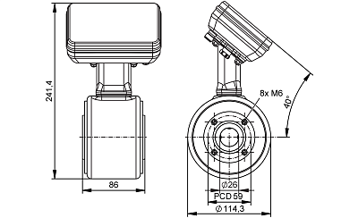 Магнитно-индуктивный расходомер SMF250 IFM, фото 2