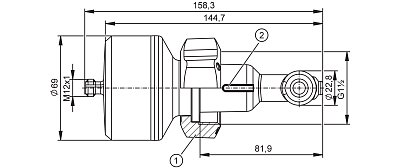 Индуктивный датчик проводимости LDL400 IFM, фото 2