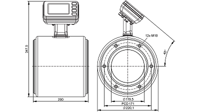 Магнитно-индуктивный расходомер SMF821 IFM, фото 2