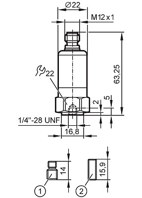 Вибропередатчик VTV12A IFM, фото 2