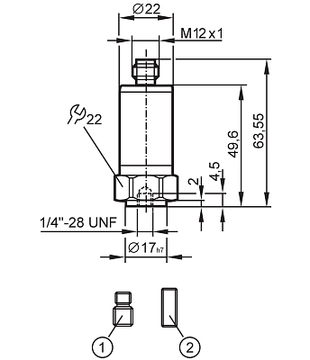 Вибрационный диагностический датчик VVB020 IFM, фото 2
