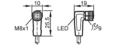 Соединительный кабель с гнездовым разъемом EVC148 IFM, фото 2