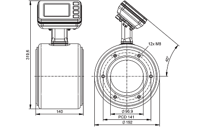 Магнитно-индуктивный расходомер SMF721 IFM, фото 2