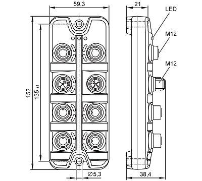 Модуль IO-Link с интерфейсом Profinet AL1400 IFM, фото 2