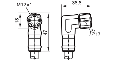 Соединительный кабель с гнездовым разъемом EVF619 IFM, фото 2
