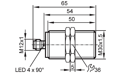 Индуктивный датчик безопасности GI762S IFM, фото 2