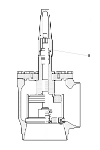 Сальниковый узел для клапана Danfoss SVA 250–300 148B4166