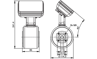 Магнитно-индуктивный расходомер SMF150 IFM, фото 2