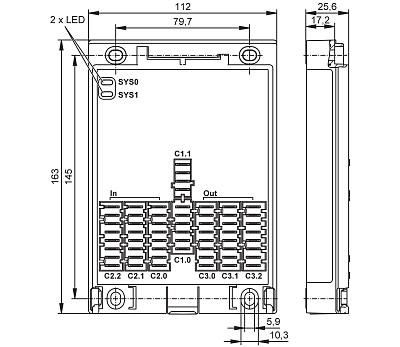 Программируемый контроллер для мобильных машин и транспортных средств CR403S IFM, фото 2