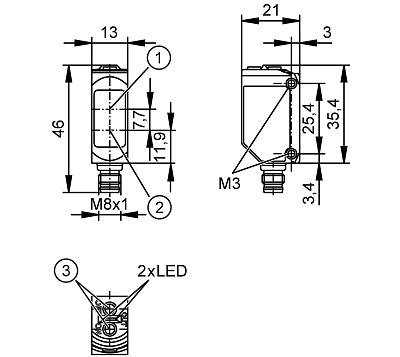 Фотоэлектрический датчик расстояния O6D100 IFM, фото 2